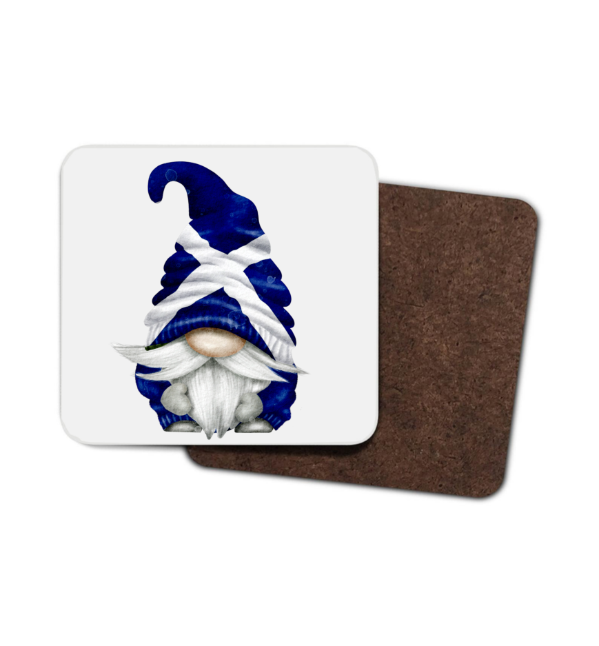 Scottish Gnome Hardboard Coaster, Scottish Coaster